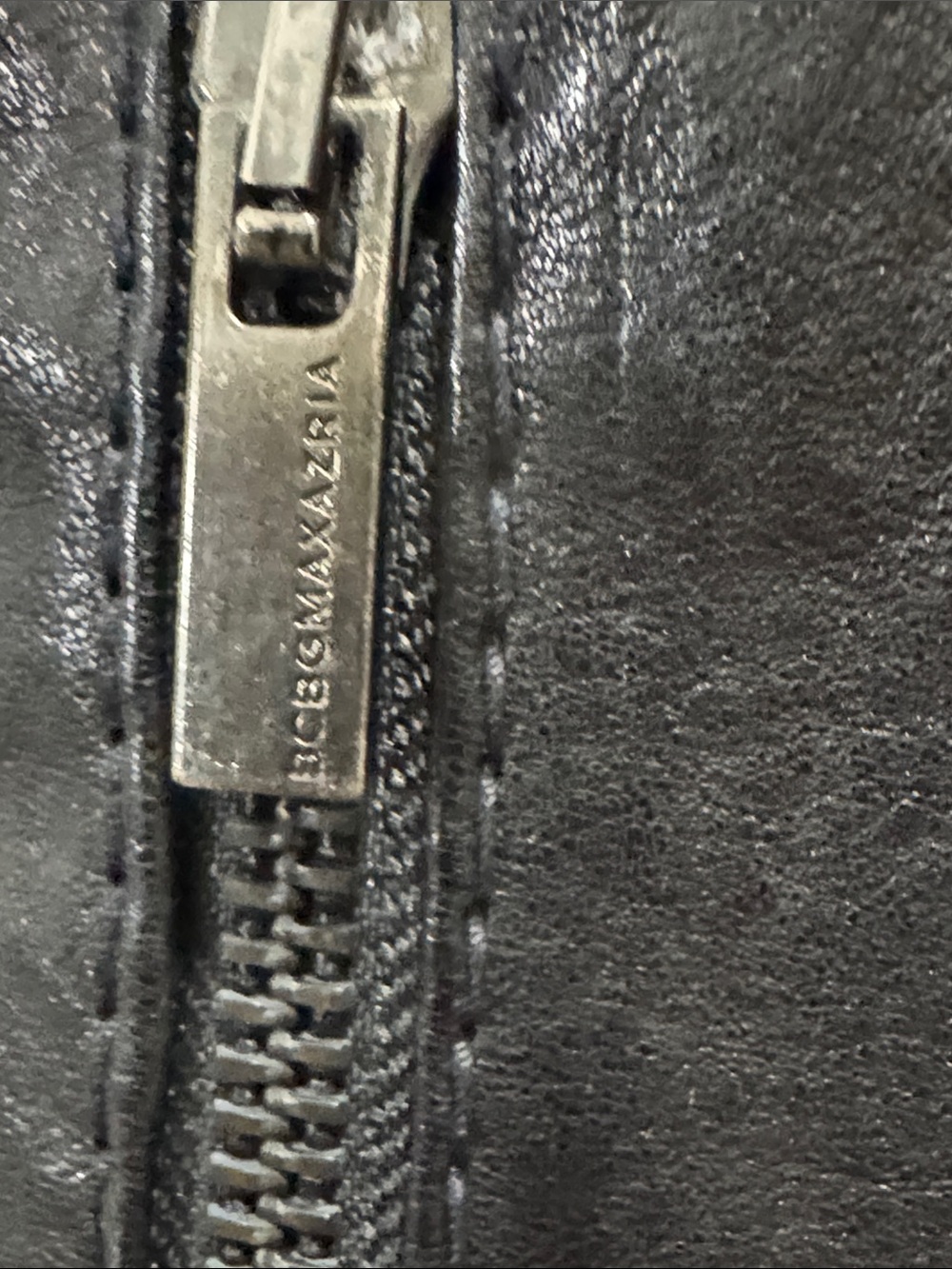 BCBGMaxAzria Soft Leather Biker
Jacket Asymmetrical Collar Cropped Style Size S - Picture 11 of 16